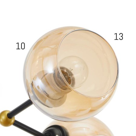 Chandelier 74101/4 4x60W E27, black/gold, 60x40x42 cm-2