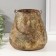 Summary Metal for 1 candle "Pattern. Pokkovka" aged gold 20.5x20x20.5 cm