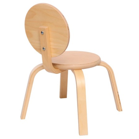Children's chair "Chamomile" (0), transparent varnish, back and seat-2