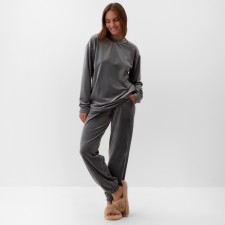 Women's costume (sweatshirt and trousers) KAFTAN PLUSHY p. 48-50, gray
