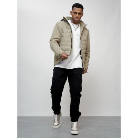 Male spring jacket, size 48, light green color-7