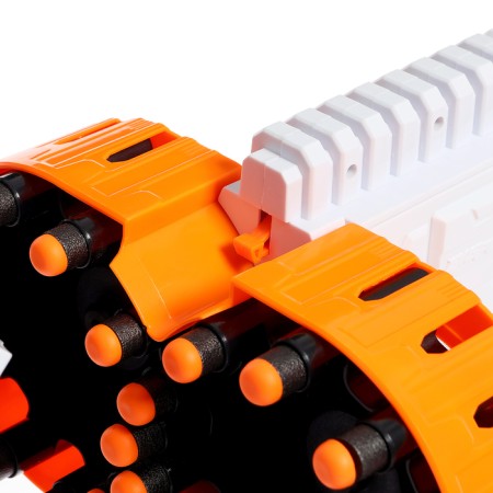 Blaster "Fast", shoots with soft bullets, works from batteries-8