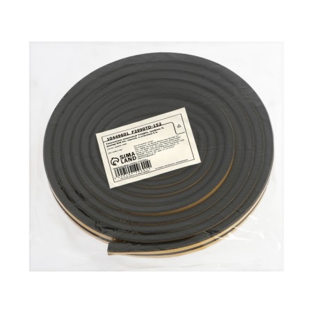 Rubber tundra seal, profile d, size 9x8 mm, black, in packaging 6 m-6