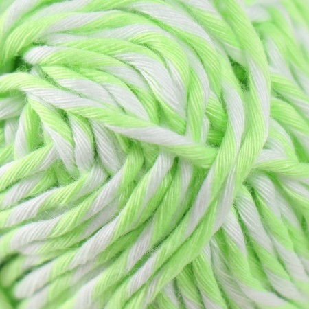 Glass luminous 100% Lavsan "Shiii" melange 50 grams 50 m white-neonovo-green-2