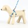 Camouflage set, kapron, leash 120 x 1 cm, fire 21-35 cm, blue-blue