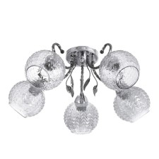 Teresa chandelier 5x40W E27 chrome, black chrome 55x55x21cm