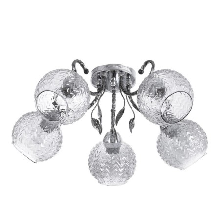 Teresa chandelier 5x40W E27 chrome, black chrome 55x55x21cm
