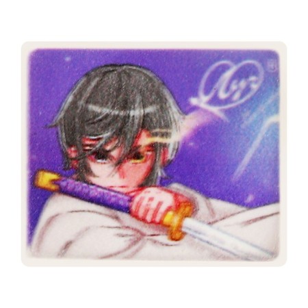 E Lastik Ray "Anime", thermoplastic rubber (40*34*9 mm), mix-2