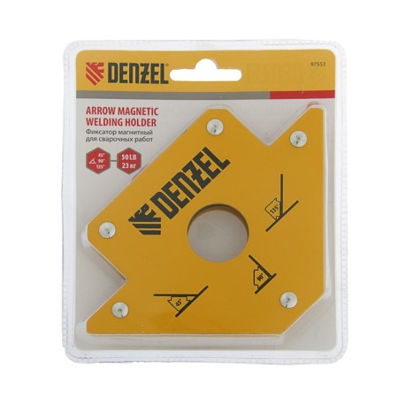 Denzel magnetic square 97553, for welding, force 23 kg, 45, 90, 135 °-1