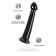 Unrealistic phallimitator Jelly Dildo M Toyfa Basic, TPE, Black Color, 18 cm