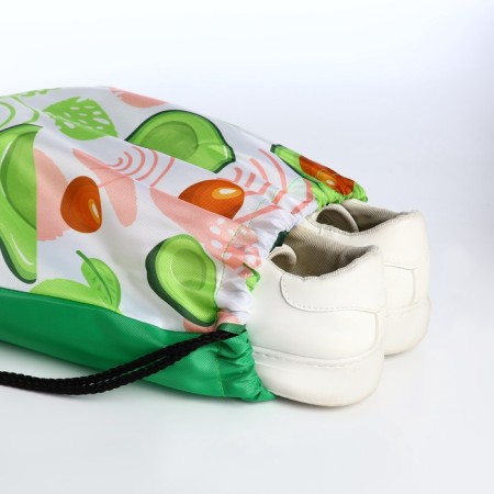 Back for shoes on the lace, white/green color-3