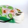 Back for shoes on the lace, white/green color