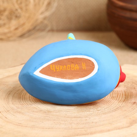 Dymkovo toy "man in a boat"-6