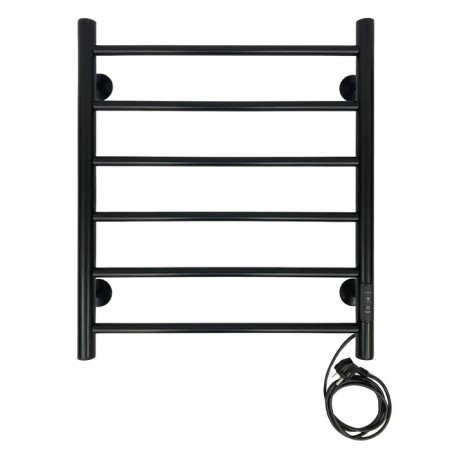 The electric heated towel -sprayer "Sanprise" Aurora P6, 500x600 mm, right, black