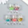 Decor for creativity Plastic "Glamp Gumming with sparkles" MIX 2x2x3.9 cm