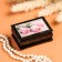Casket "Pink Roses", 6 × 9 cm, lacquer miniature
