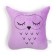 Pillow Ethel "Owl" purple 48x38cm, velor, 100% of the p/e