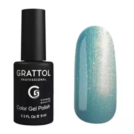 Grattol Color Gel Polish, No. 123 Blue Pearl, 9 ml