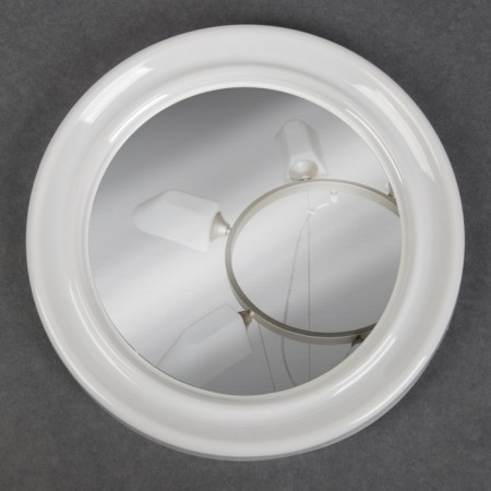Mirror wall -mounted "modesty", D mirror surface 18.5 cm, white color-2