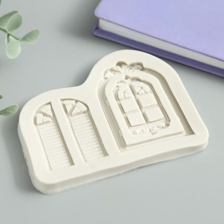 Mold Silicon "Window and Headquarters" 3 items 0.8x8x10 cm-1