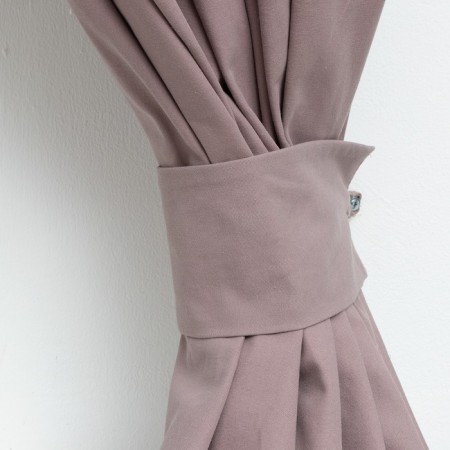 A set of curtains for the kitchen with sequences of Ethel "Kitchen", lilac color, 150x180 cm - 2 pcs-2