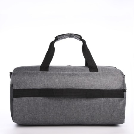 Road bag on lightning, 3 external pockets, a long belt, the color is gray-1
