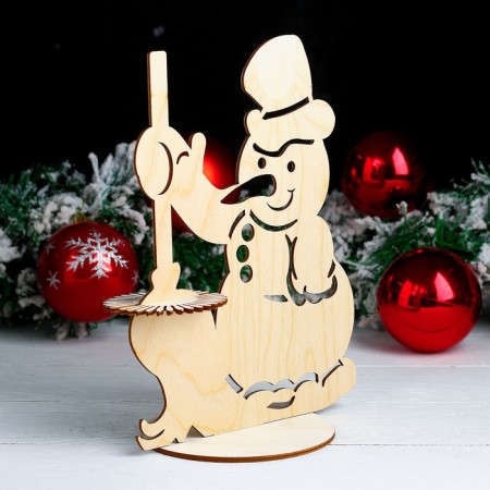 Napotnik "Snowman with a broom", 24.5 × 17.5 × 0.3 cm-1