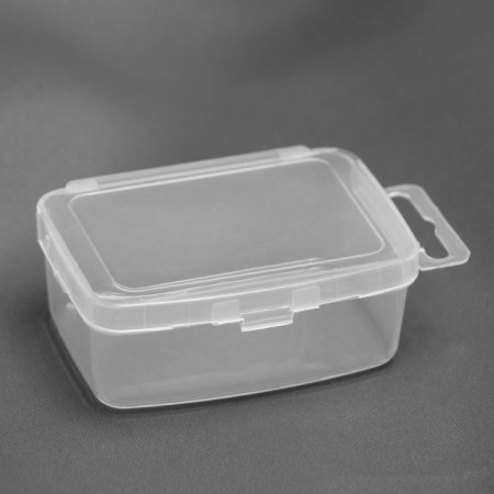 A container for storing trifles, with a suspension, 7.5 × 5.3 × 3 cm, the color is transparent-1