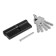 Cylinder mechanism, 80 mm, performance. Key, 5 keys, black color