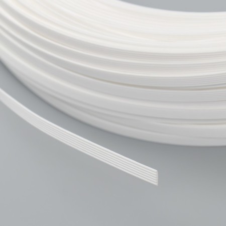Artificial rattan 6 mm 100 m wave (white)-3