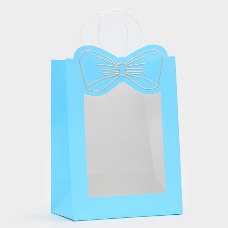 Gift package with the eye "Bant", 30 x 22 x 14 cm, blue-1