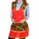 Khokhloma apron, souvenir, district, with a pocket