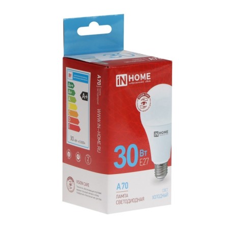 LED lamp In Home LED-A70-VC, E27, 30 W, 230 V, 6500 K, 2850 Lm-3