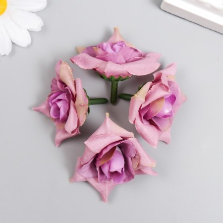 A bud on the leg for decoration "Rose exotic purple" d = 5 cm-2