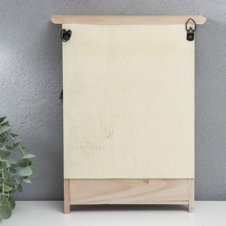 Keywood tree 6 hooks "Key and lock" Natural 29x7.5x23 cm-5