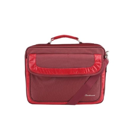 Business bag, lightning department, external pocket, red color