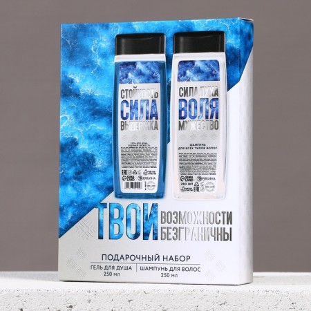 Gift set, shower gel and hair shampoo, 2 x 250 ml, new year-6
