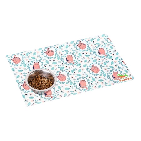 Rug for a bowl "Pigger" 43 x 28 cm "cats in foliage"-1