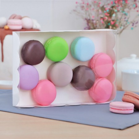 Box for cookies, white, 22 x 15 x 3 cm