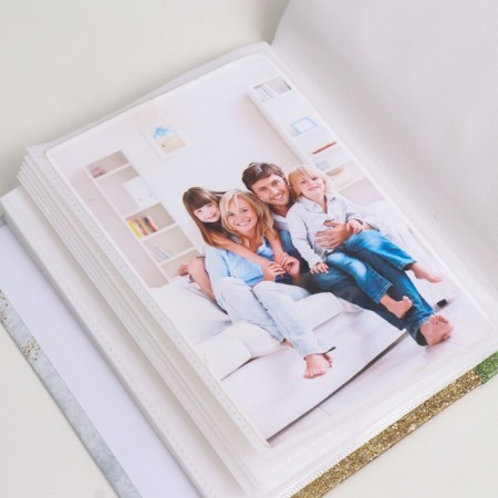 Photo album in 100 photos 10x15 cm, plastic. Sheets "Sweet KitTens" black kitten-3