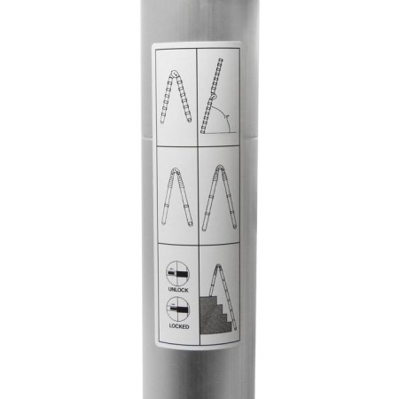 Strengel-ladder Telescopic tundra, folding, aluminum, 1.9 x 1.9 m-8