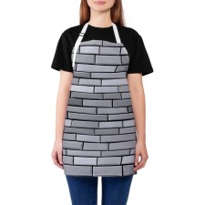 Apron of a kitchen with a photo print 