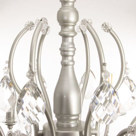 Vanessa chandelier 6he14 40W silver 64x64x100 cm-9