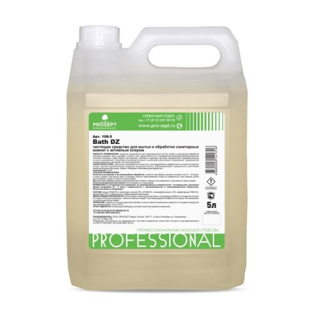 The remedy for cleaning and disinfecting the sanitary rooms Bath DZ. Concentrate, 5l-1