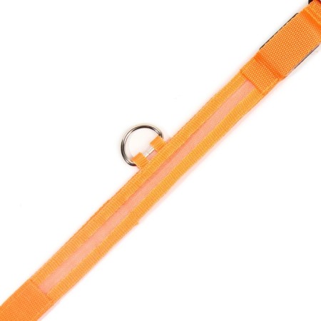 Collar with backlight size L, Osh 45-52 x 2.5 cm, 3 lumines of the glow orange-5