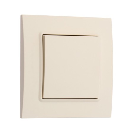 Switch is Elegant, 10 a, 1 cl., Hidden, beige-1