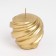 Figure candle "Spiral ball", 5.5x5.5 cm, gold