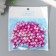 Beads for creativity plastic "gradient pink" set of 20 g, d = 0.8 cm, mix of holes/without