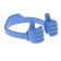 Luazon phone stand, in the form of hands, adjustable width, blue