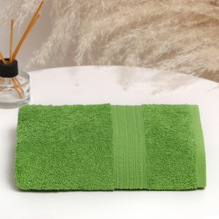 Trick towel with a border 50x90 cm, Fistk Yesili, cotton 100%, 440g/m